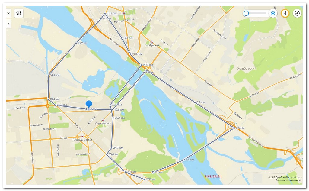 маршрут 3 моста восьмеркой от Федота Шмакова